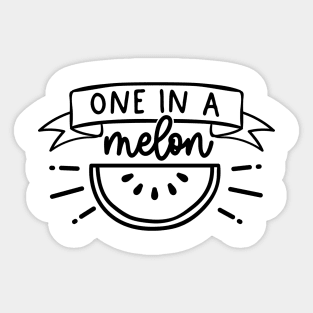 one in a melon Sticker